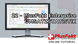 Umsatzstatistik in der PlusFakt Software für den Reifenhandel und  KFZ Werkstatt