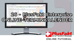 Online Terminkalender im PlusFakt ERP System für den Reifenhandel