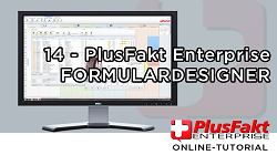 Formulardesigner in der PlusFakt Software für die Reifenbranche